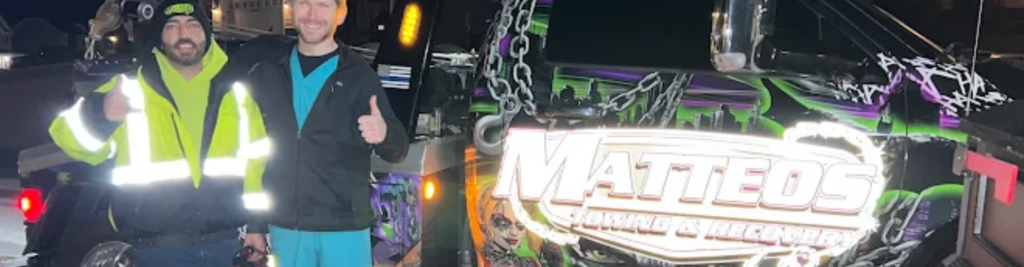 Matteo’s Towing and Recovery providing roadside assistance in Clayton, NC